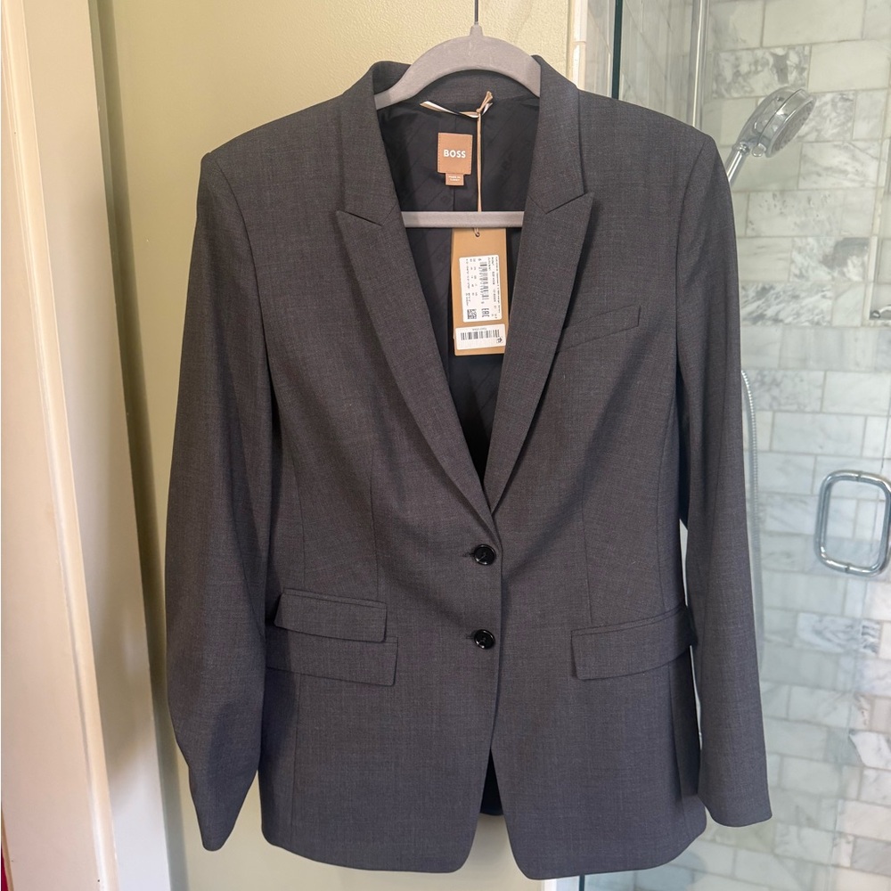Hugo Boss Gray Blazer Sz 42